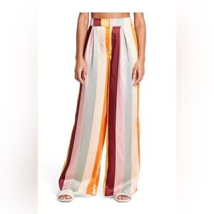 NWT Women’s mixed vertical stripe print wide leg pants Fe Noel X Target